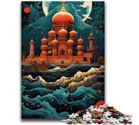 1000 Pieces Jigsaw Puzzles For Teens And Adults Taj Mahal Sailing on Wave Decompressing Intellectual Educational Toy Great Gifts And Toys 50x75cm