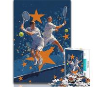 1000 Pieces Jigsaw Puzzles For Teens And Adults Tennis Players Adult Jigsaw,Educational Games Wall Decoration Unique Birthday And Xmas Gifts (size 38x26cm)