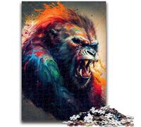 1000 Pieces Jigsaw Puzzles For Teens And Adults The Angry Ape Learning Educational Toys Fun at Home Activities, Birthday Present,Travel Gifts 50x75cm
