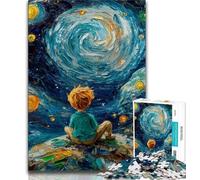 1000 Pieces Jigsaw Puzzles For Teens And Adults The Little Prince of The Night Sky 1000 Pieces for Adults,Challenging Game for Is Ideal As A Gift for The Whole Family 75x50cm