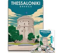 1000 Pieces Jigsaw Puzzles For Teens And Adults Thessaloniki Greece,for Educational Game Challenge Toy Deal As Gifts for The Whole Family (38x26cm)