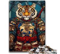 1000 Pieces Jigsaw Puzzles For Teens And Adults Tiger Warrior Decompressing Intellectual Educational Toy Great Gifts And Toys 26x38cm