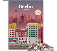 1000 Pieces Jigsaw Puzzles For Teens And Adults Travel to Berlin, Decompressing Intellectual Educational Toy Birthday Present, Gifts, Wall Art 75x100cm