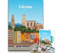 1000 Pieces Jigsaw Puzzles For Teens And Adults Travel to Girona,Toys Educational Games Stress Relieving Great Gifts And Toys (75x50cm)