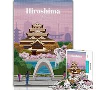 1000 Pieces Jigsaw Puzzles For Teens And Adults Travel to Hiroshima,for Educational Game Challenge Toy Deal As Gifts for The Whole Family (38x26cm)