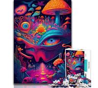 1000 Pieces Jigsaw Puzzles For Teens And Adults Trippy Mushrooms Teenager Puzzles,Toys Educational Games Stress Relieving Unique Birthday And Gifts (size 38x26cm)