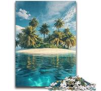 1000 Pieces Jigsaw Puzzles For Teens And Adults Tropical Island Landscape 1000 Pieces for Teenagers,Challenging Game Toys Wall Decoration Unique Birthday And Xmas Gifts (50x75cm)