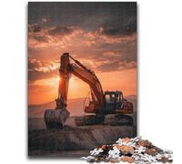 1000 Pieces Jigsaw Puzzles For Teens And Adults Truck Excavator 1000 Pieces for Adults,Stress Reliever Staycation Kill Time Parent-child Interaction (26x38cm)