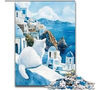 1000 Pieces Jigsaw Puzzles For Teens And Adults Turkish Angora Cat, Family Game Birthday Gifts.Challenge High Difficulty (Size 26x38cm)