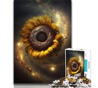 1000 Pieces Jigsaw Puzzles For Teens And Adults Universe Sunflower Puzzles for Teenagers,Educational Games Wall Decoration Unique Birthday And Xmas Gifts (size 38x26cm)