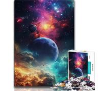 1000 Pieces Jigsaw Puzzles For Teens And Adults Unveiled Brilliant Colors Planets Puzzles for Adults,Family Game Stress Reliever Difficult Challenge Suitable for Couples (size 38x26cm)