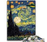 1000 Pieces Jigsaw Puzzles For Teens And Adults Van Gogh Night Sky Brain Teaser Game Wall Decoration Unique Birthday And Xmas Gifts 26x38cm