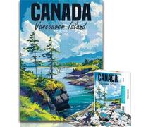 1000 Pieces Jigsaw Puzzles For Teens And Adults Vancouver Island Canada,for Educational Game Challenge Toy Deal As Gifts for The Whole Family (38x26cm)