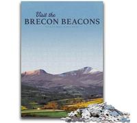 1000 Pieces Jigsaw Puzzles For Teens And Adults Visit Brecon Beacons Teenager Puzzles,Fun Present & Activity for Home,Toy for Rainy Days (50x75cm)