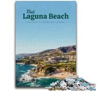1000 Pieces Jigsaw Puzzles For Teens And Adults Visit Laguna Beach Challenging Game And Family Play Educational Game for Birthday, Chrismas (size 38x26cm)