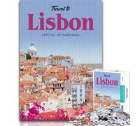 1000 Pieces Jigsaw Puzzles For Teens And Adults Visit Lisbon,Stress Reliever Difficult Challenge Is Ideal As Gifts for The Whole Family (75x50cm)