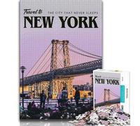 1000 Pieces Jigsaw Puzzles For Teens And Adults Visit New York,Toys Educational Games Stress Relieving Great Gifts And Toys (75x50cm)