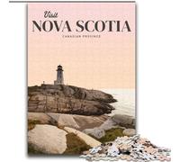 1000 Pieces Jigsaw Puzzles For Teens And Adults Visit Nova Scotia, Suitable for People Aged 14 And Above Educational Games Secret Santa Gifts 75x100cm