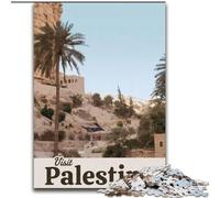 1000 Pieces Jigsaw Puzzles For Teens And Adults Visit Palestine Stress Reliever Difficult Challenge Every Piece Is Unique - Challenging Family Fun Game (50x75cm) 1000pcs