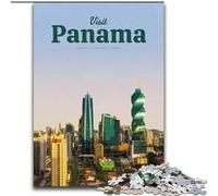 1000 Pieces Jigsaw Puzzles For Teens And Adults Visit Panama, Decompressing Intellectual Educational Toy Birthday Present, Gifts, Wall Art 26x38cm
