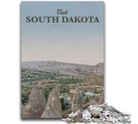 1000 Pieces Jigsaw Puzzles For Teens And Adults Visit South Dakota Teenager Puzzles,Fun Present & Activity for Home,Toy for Rainy Days (50x75cm)