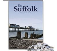 1000 Pieces Jigsaw Puzzles For Teens And Adults Visit Suffolk, Suitable for People Aged 14 And Above Educational Games Secret Santa Gifts 26x38cm