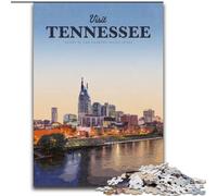 1000 Pieces Jigsaw Puzzles For Teens And Adults Visit Tennessee Stress Reliever Difficult Challenge Every Piece Is Unique - Challenging Family Fun Game (50x75cm) 1000pcs