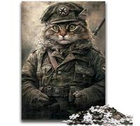 1000 Pieces Jigsaw Puzzles For Teens And Adults Warrior Cat 1000 Pieces for Adults,Educational Stress Relief Toy Great Gifts And Toys (50x75cm)