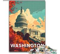 1000 Pieces Jigsaw Puzzles For Teens And Adults Washington Capitol Educational Games Home Decoration Educational Game for Birthday, Chrismas (26x38cm) 1000pcs