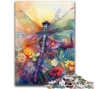 1000 Pieces Jigsaw Puzzles For Teens And Adults Watercolor Dragonfly Puzzles for Adults,Challenging Difficult Deal As Gifts for The Whole Family (38x26cm)