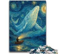 1000 Pieces Jigsaw Puzzles For Teens And Adults Whale Jumping Out Adult Puzzles,Challenging Game Gifts for Is Ideal As A Gift for The Whole Family (50x75cm)