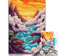 1000 Pieces Jigsaw Puzzles For Teens And Adults Whimsical Sea of Clouds Adult Jigsaw,Educational Toys & Games for Adults And Teenagers (size 75x50cm)