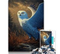 1000 Pieces Jigsaw Puzzles For Teens And Adults White Owl 1000 Pieces for Adults,deal As Gifts for The Whole Family for Ages 14+ 38x26cm