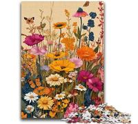 1000 Pieces Jigsaw Puzzles For Teens And Adults Wildflower Summer 1000 Piece Puzzle,Staycation Kill Time with Fully Interlocking Randomly Shaped Pieces (50x75cm)