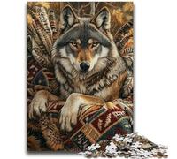 1000 Pieces Jigsaw Puzzles For Teens And Adults Wolf Totem 1000 Pieces for Adults,Challenging Game for Is Ideal As A Gift for The Whole Family (38x26cm)
