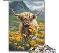 1000 Pieces Jigsaw Puzzles For Teens And Adults Yak And Flowers,Learning Educational Toys Family Games Enhance Love between Couples 38X52CM