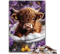 1000 Pieces Jigsaw Puzzles For Teens And Adults Yak Taking A Bath Educational Stress Relief Toy Parent-child Interaction for And Age 14 50x75cm