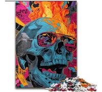 1000 Pieces Jigsaw Puzzles For Teens And Adults Zombie Skeleton,Educational Family Game Wall Decoration Unique Birthday And Xmas Gifts 38x26cm