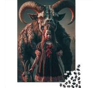 1000 Pieces Jigsaw Puzzles Goat Devil1 Creative Square Jigsaw Puzzles for Adults And Wooden Puzzles Challenging Game 1000pcs (75x50cm)