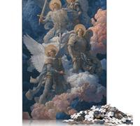 1000 Pieces Jigsaw Puzzles Heavenly Warriors in Clouds Creative Square Jigsaw Puzzles for Adults And Wooden Puzzles Challenging Game 1000pcs (75x50cm)