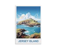 1000 Pieces Jigsaw Puzzles，Jersey Island Lighthouse Puzzle 1000 parts paper puzzle adult children learning toys family decompression game 38x26cm