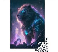 1000 Pieces Jigsaw Puzzles Lion from Future Creative Square Jigsaw Puzzles for Adults And Wooden Puzzles Challenging Game 1000pcs (75x50cm)