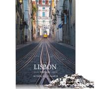 1000 Pieces Jigsaw Puzzles LISBON Creative Square Jigsaw Puzzles for Adults And Wooden Puzzles Challenging Game 1000pcs (75x50cm)