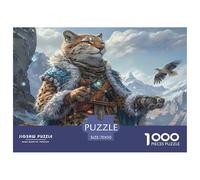 1000 Pieces Jigsaw Puzzles Lynx Educational Games Jigsaw Wildlife Home Decoration Puzzle Great Gift for Adults 70x50cm/1000pcs