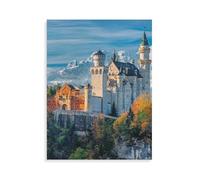 1000 Pieces Jigsaw Puzzles，Neuschwanstein Castle，For Kids And Adults Wooden Personalised Assembling Jigsaw Fun Game（75x50cm）-AO49