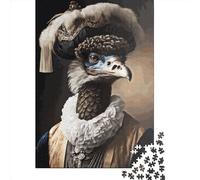 1000 Pieces Jigsaw Puzzles Ostrich Aristocrat Creative Square Jigsaw Puzzles for Adults And Paper Puzzles Challenging Game 38x26cm/1000pcs