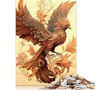 1000 Pieces Jigsaw Puzzles Phoenix Painting Creative Square Jigsaw Puzzles for Adults And Wooden Puzzles Challenging Game 1000pcs (75x50cm)