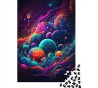 1000 Pieces Jigsaw Puzzles Psychedelic Space1 Creative Square Jigsaw Puzzles for Adults And Wooden Puzzles Challenging Game 1000pcs (75x50cm)
