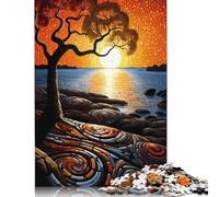 1000 Pieces Jigsaw Puzzles Radiant Twilight Stylized Creative Square Jigsaw Puzzles for Adults And Paper Puzzles Challenging Game 1000pcs (75x50cm)