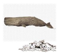 1000 Pieces Jigsaw Puzzles Sperm Whale Physeter Creative Square Jigsaw Puzzles for Adults And Paper Puzzles Challenging Game 38x26cm/1000pcs